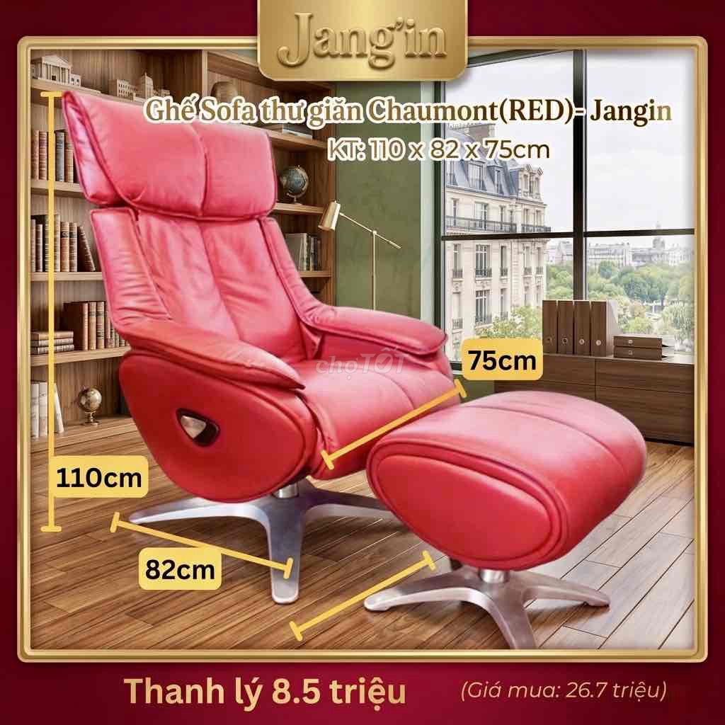 Ghế sofa Jangin Chaumont Da bò Đỏ. Mua bán Bàn ghế tại Quận Bình Tân Tp Hồ Chí Minh được đăng bởi Ken hình 1