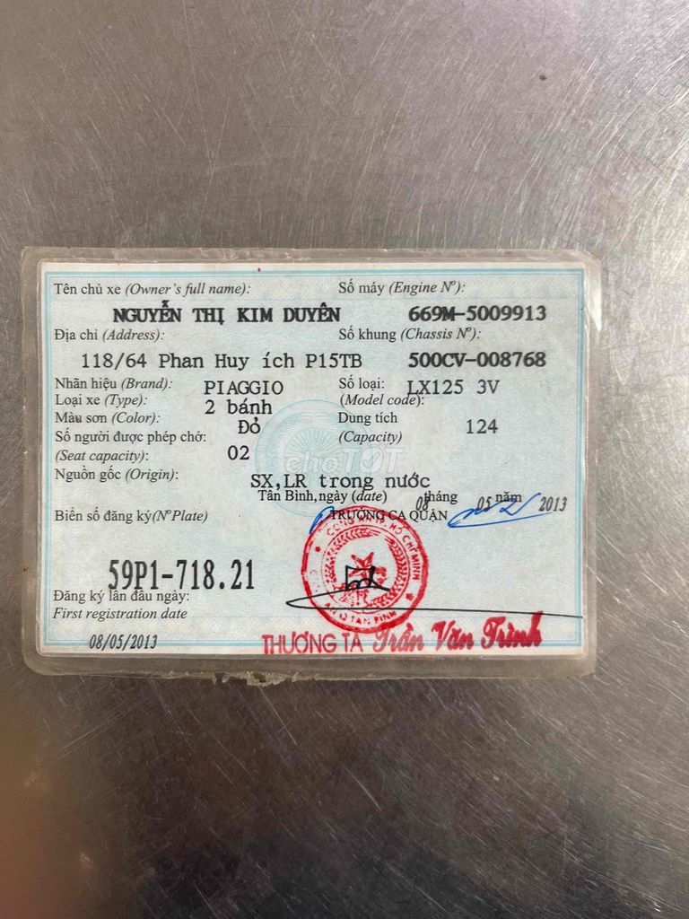 VESPS Fi 3 V TPHCM HỖ TRỢ GÓP OĐ NỢ XẤU CÓ ĐỖI XE. Mua bán Xe máy tại Huyện Hóc Môn Tp Hồ Chí Minh được đăng bởi Khaianh  hình 12