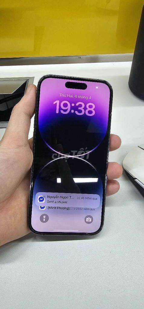 Apple iPhone 14 Pro Tím. Mua bán Điện thoại tại Huyện Hiệp Hòa Bắc Giang được đăng bởi soi ngay tho hình 1