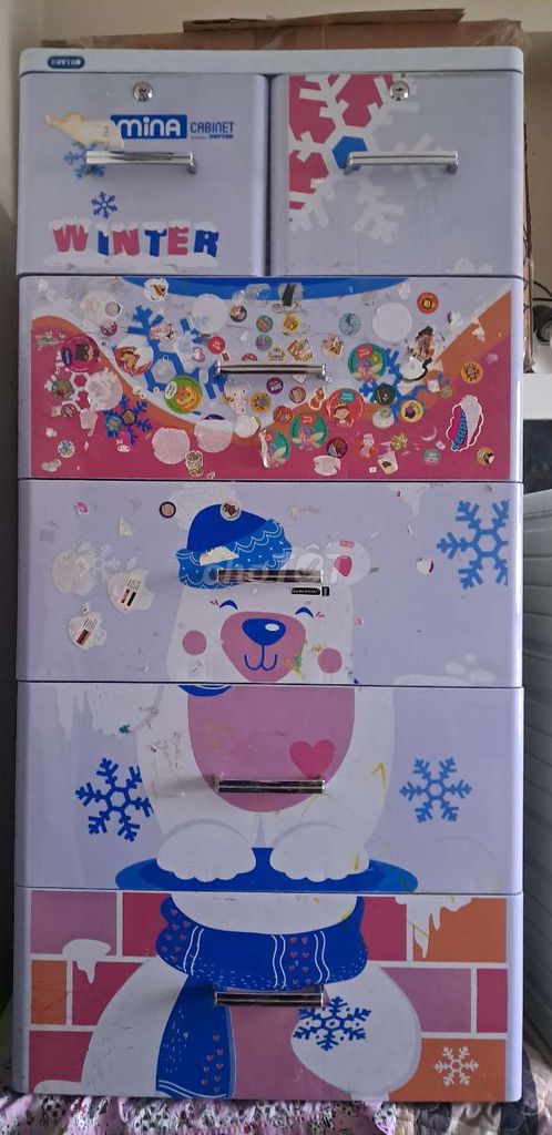 Tủ nhựa Duy Trân Trắng, hồng, xanh 124x60cm. Mua bán Tủ, kệ gia đình tại Quận 12 Tp Hồ Chí Minh được đăng bởi Thiện hình 1