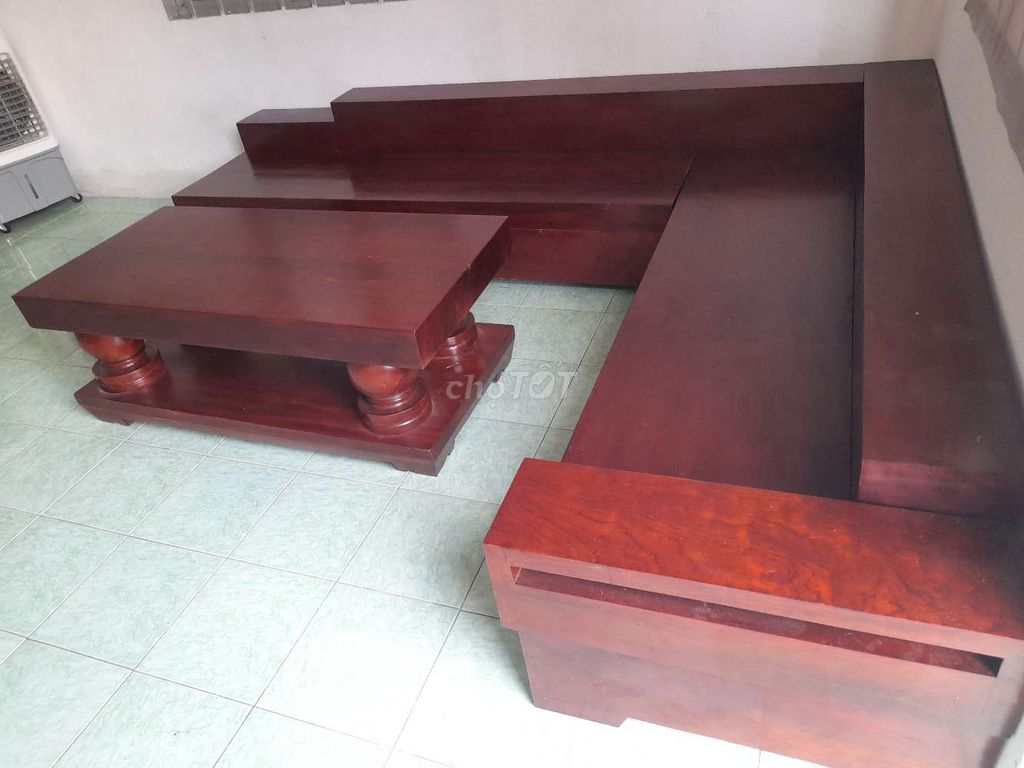 Bộ bàn ghế kệ tivi Gỗ Cẩm Nam Phi Nâu đỏ. Mua bán Bàn ghế tại Thành phố Buôn Ma Thuột Đắk Lắk được đăng bởi Thần Tài 8386 hình 1