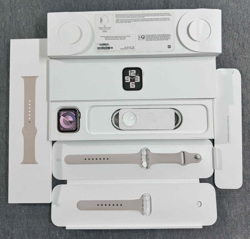 Apple Watch SE 2022 Size 44mm GPS Màu Starlight