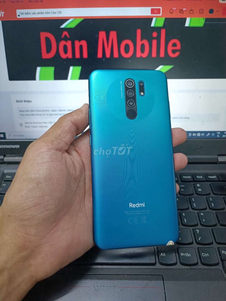 XIAOMI REDMI 9 4GB.64GB PIN 5000 HELIO G80 ZIN ĐẸP