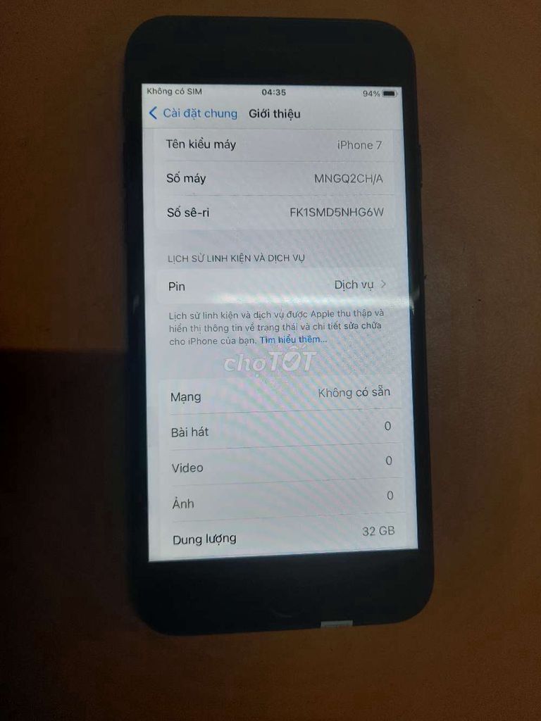 iPhone 7G Đen 32G bán hoặc giao lưu máy khác. Mua bán Điện thoại tại Thành phố Biên Hòa Đồng Nai được đăng bởi Trung Hoang hình 1