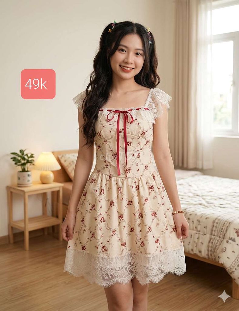 Đầm nữ ren kem. Mua bán Quần áo tại Quận Gò Vấp Tp Hồ Chí Minh được đăng bởi Lion hình 1