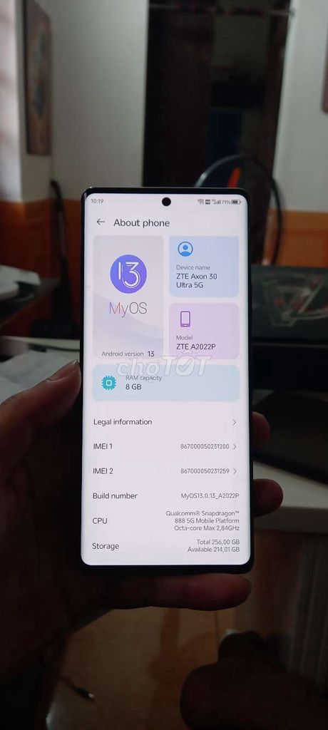 ZTE Axon 30 Ultra 5G 256GB Xám. Mua bán Điện thoại tại Huyện Yên Mô Ninh Bình được đăng bởi Mạnh Tâm hình 1