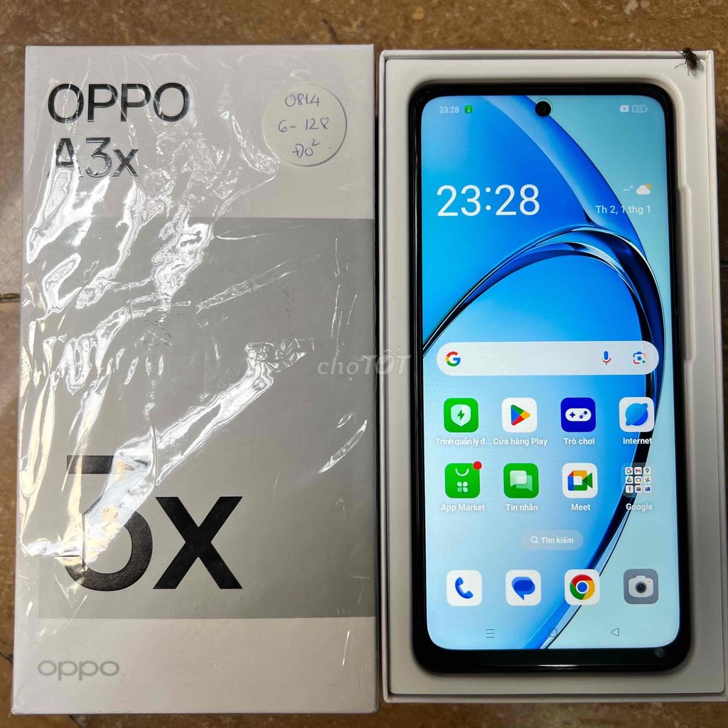 Bán Oppo A3x Ram 6+4/128G Cty mới 99% Full Box