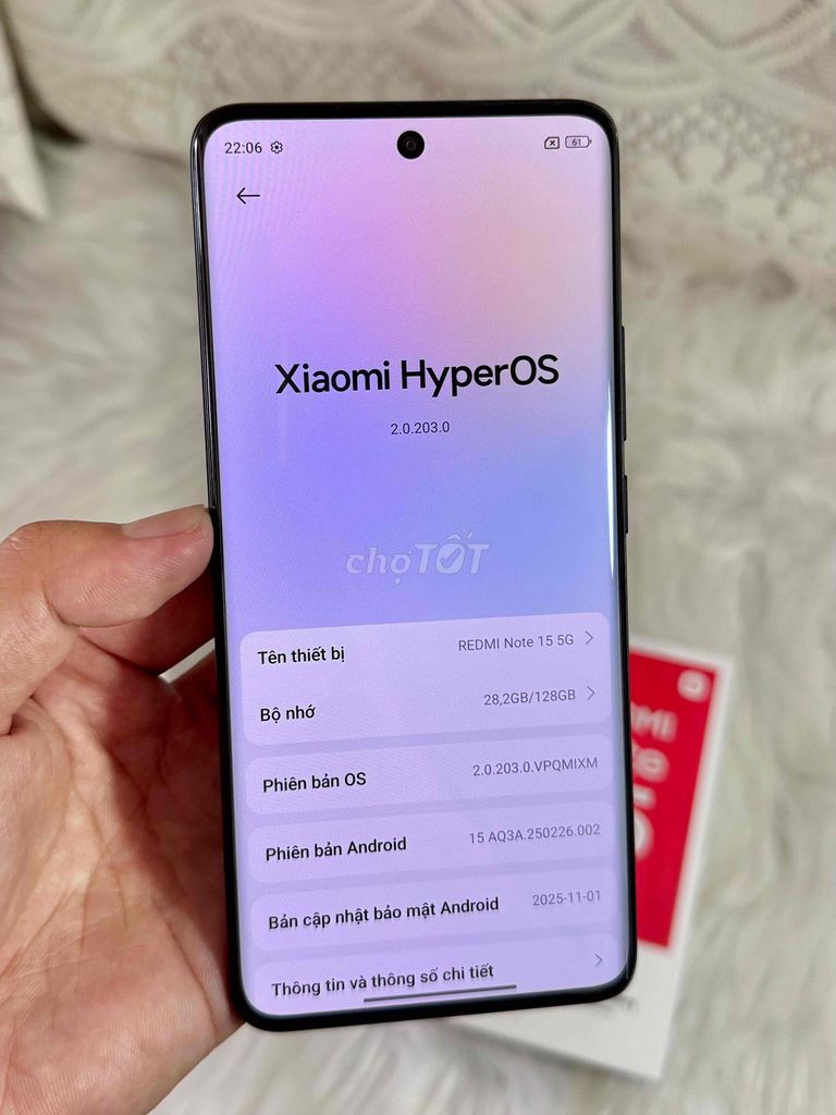 Xiaomi Redmi Note 15 5G 128GB Đen Mới. Mua bán Điện thoại tại Thị xã Duyên Hải Trà Vinh được đăng bởi Nguyen Truong Giang hình 1