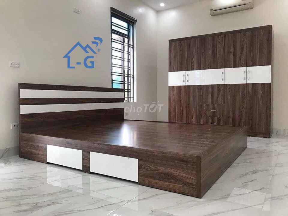 Giường ngủ Gỗ MDF Hộc kéo-GIƯỜNG MDF=GIƯỜNG MDF===. Mua bán Giường, chăn ga gối nệm tại Quận 5 Tp Hồ Chí Minh được đăng bởi Nội thất Quang Hùng hình 1