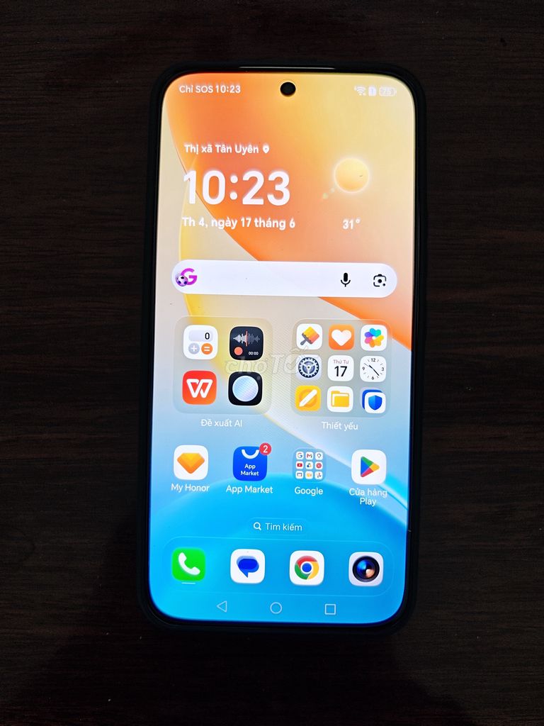 Honor 400 5G màu vàng sa mạc, còn bảo hành lâu dài. Mua bán Điện thoại tại Thị xã Tân Uyên Bình Dương được đăng bởi Kỳ hình 1
