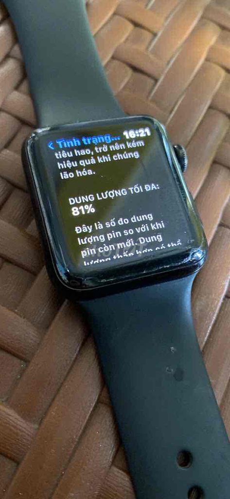 Apple Watch Series 3 Đen 42mm. Mua bán Thiết bị đeo thông minh tại Thành phố Sóc Trăng Sóc Trăng được đăng bởi Giangst hình 1