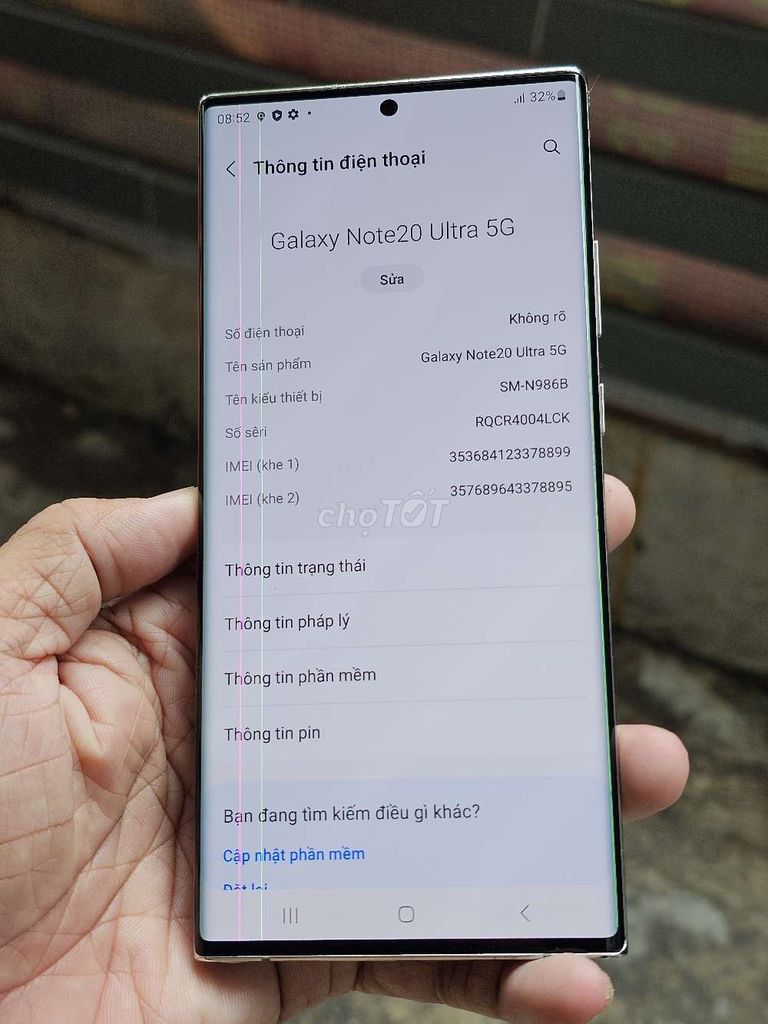  Galaxy Note20 Ultra 5G 256GB zin toàn bộ giá rẻ . Mua bán Điện thoại tại Quận 8 Tp Hồ Chí Minh được đăng bởi Thiên Hòa mobile  hình 1
