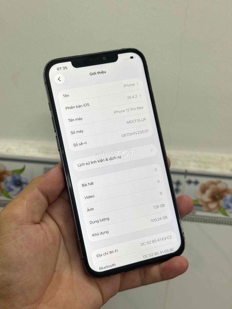 Apple iPhone 12 Pro Max 128GB Xám Like New. Mua bán Điện thoại tại Thành phố Biên Hòa Đồng Nai được đăng bởi Hung ha hình 1