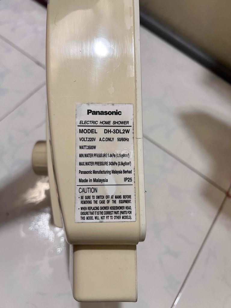 Xác náy nước nóng Panasonic