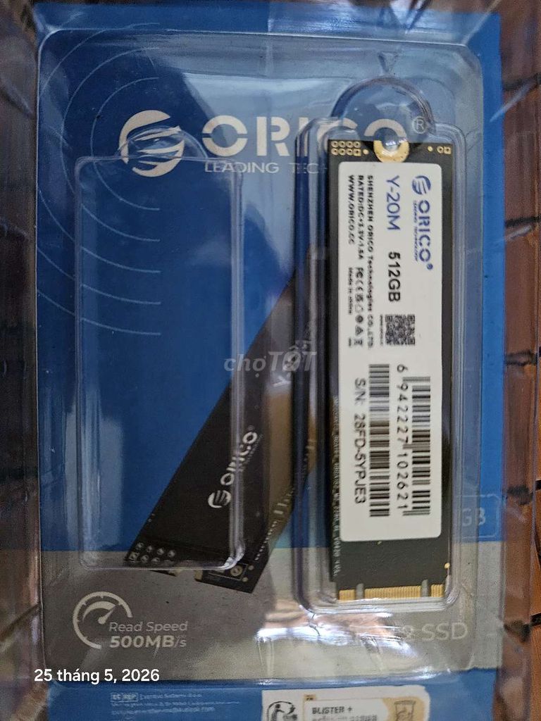 Ổ cứng SSD Orico Y-20M 512GB Đã sử dụng. Mua bán Linh kiện (RAM, Card...) tại Huyện Sóc Sơn Hà Nội được đăng bởi Nguyên Hồng hình 1