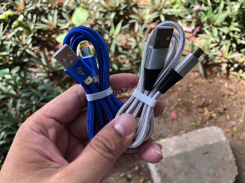 Combo 5 cáp sạc Micro Usb nhiều màu