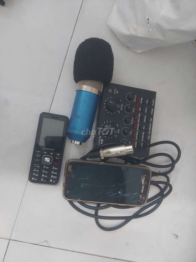 Microphone V8 Xanh dương Đa dạng. Mua bán Tivi, Âm thanh tại Quận 7 Tp Hồ Chí Minh được đăng bởi Hoàng hình 1