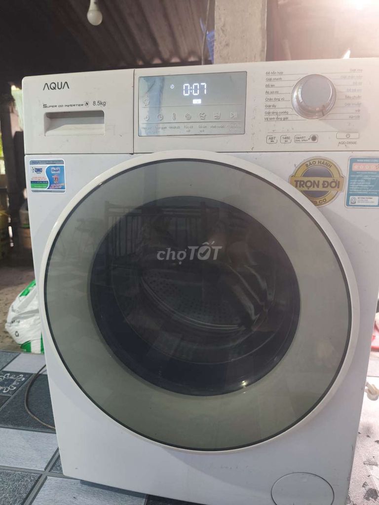 Máy giặt Aqua 8.5kg Trắng Đã sử dụng. Mua bán Máy giặt tại Huyện Chợ Gạo Tiền Giang được đăng bởi Phúc Lâm hình 1