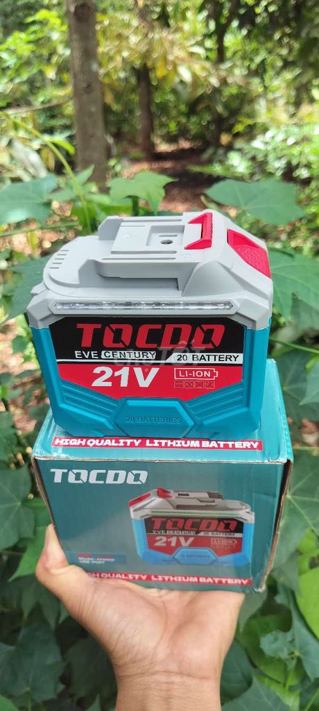 Pin sạc TOCDO 21V Li-ion Xám, Xanh, Đỏ. Mua bán Phụ kiện (Màn hình, Chuột...) tại Huyện Cư M'gar Đắk Lắk được đăng bởi giao lưu hình 1