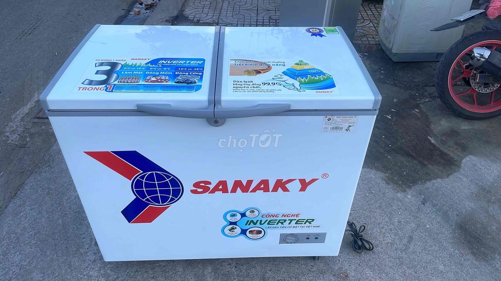 Tủ sanaky 250L full Đông new 95 % mua ko xài