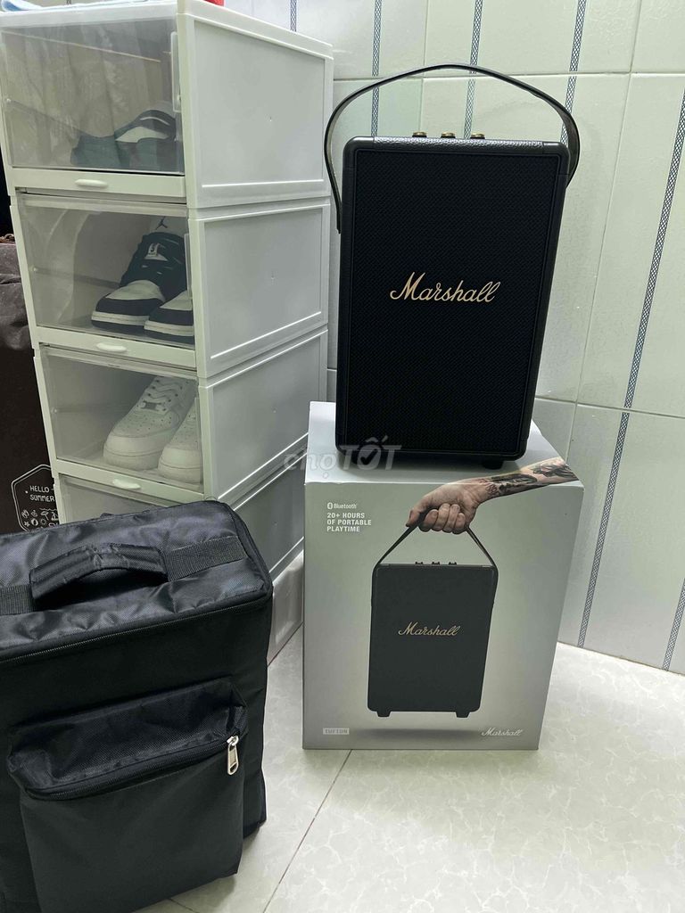 Loa Bluetooth Marshall Tufton Đen (tặng kèm balo). Mua bán Tivi, Âm thanh tại Thành phố Long Xuyên An Giang được đăng bởi Hiếu Nghĩa hình 1