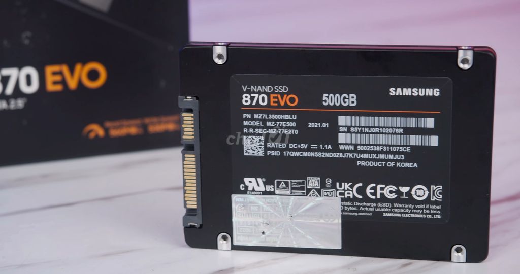 Ổ cứng SSD Samsung 870 EVO 500GB chính hãng caoCấp. Mua bán Linh kiện (RAM, Card...) tại Thành phố Thủ Đức Tp Hồ Chí Minh được đăng bởi Trần Xuân Trường hình 1
