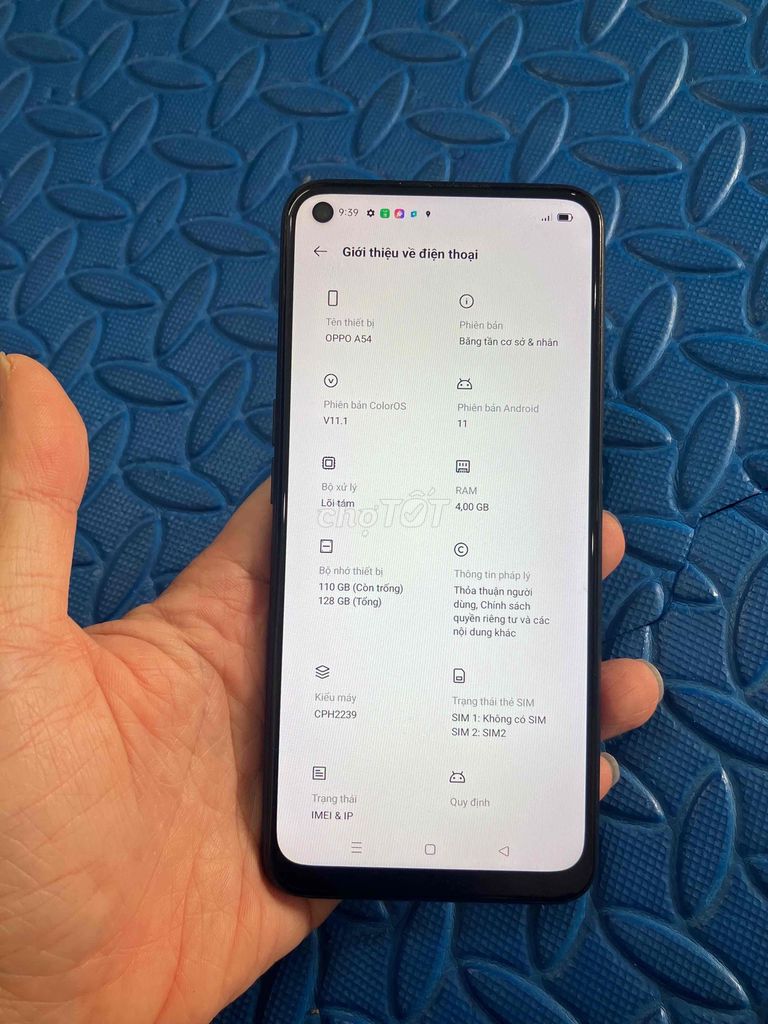 Bán Máy.Oppo.A54 Ram4/128 pin 5000 zin cũ. Mua bán Điện thoại tại Quận Hà Đông Hà Nội được đăng bởi Mạnh Mobile hình 1