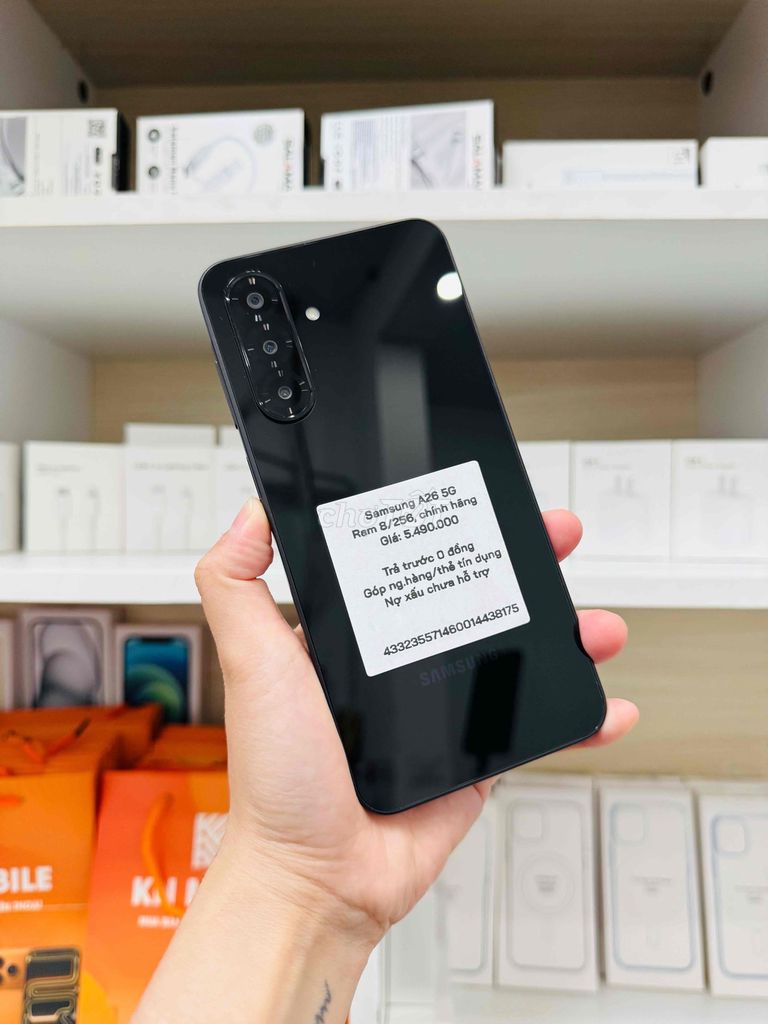 Samsung Galaxy A26 5G 8GB 256GB Đen. Mua bán Điện thoại tại Thành phố Long Xuyên An Giang được đăng bởi Ngân KNmobile An Giang  hình 1