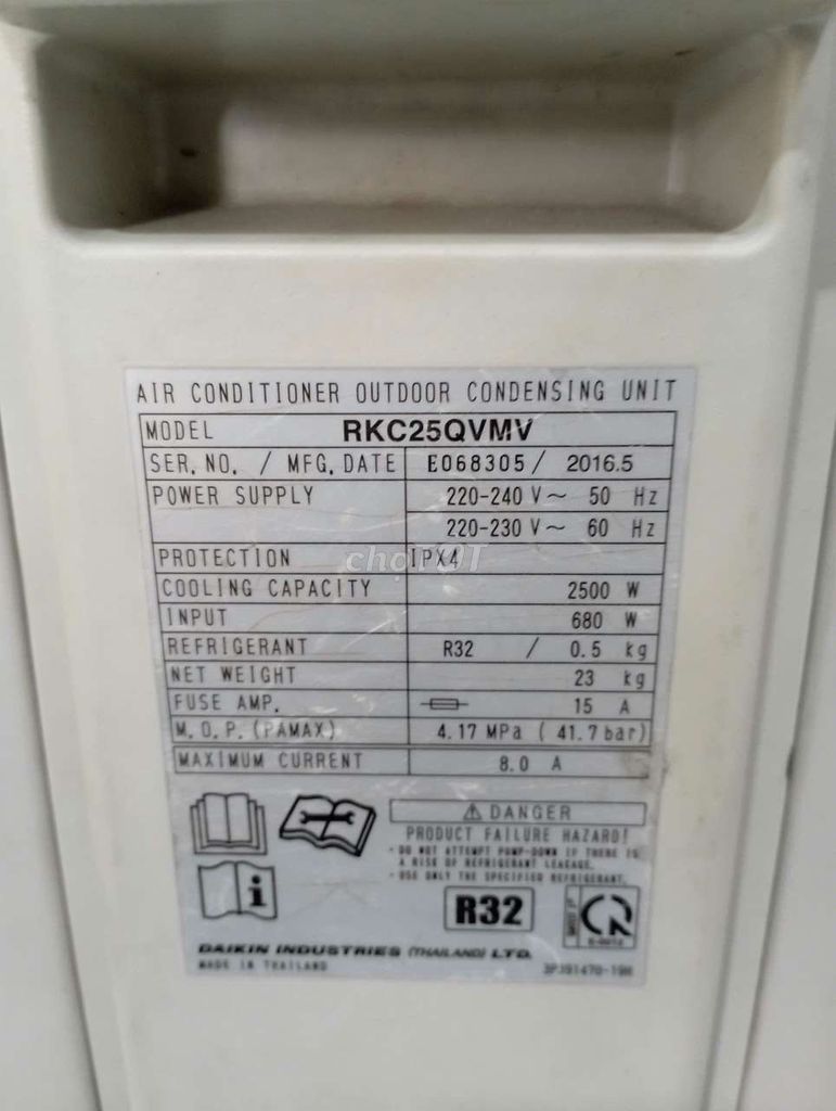 Máy lạnh Daikin 1hp Inverter đẹp mới 90% nhẹ điện