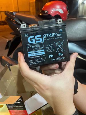 ắc quy GS GTZ6V 12V-5Ah theo xe air blade 150