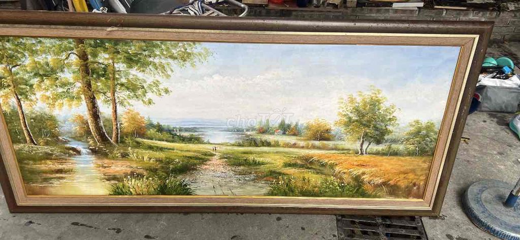 Tranh phong cảnh sơn dầu Đa màu. Mua bán Đồ sưu tầm, đồ cổ tại Quận Hoàn Kiếm Hà Nội được đăng bởi Việt Bem  hình 1