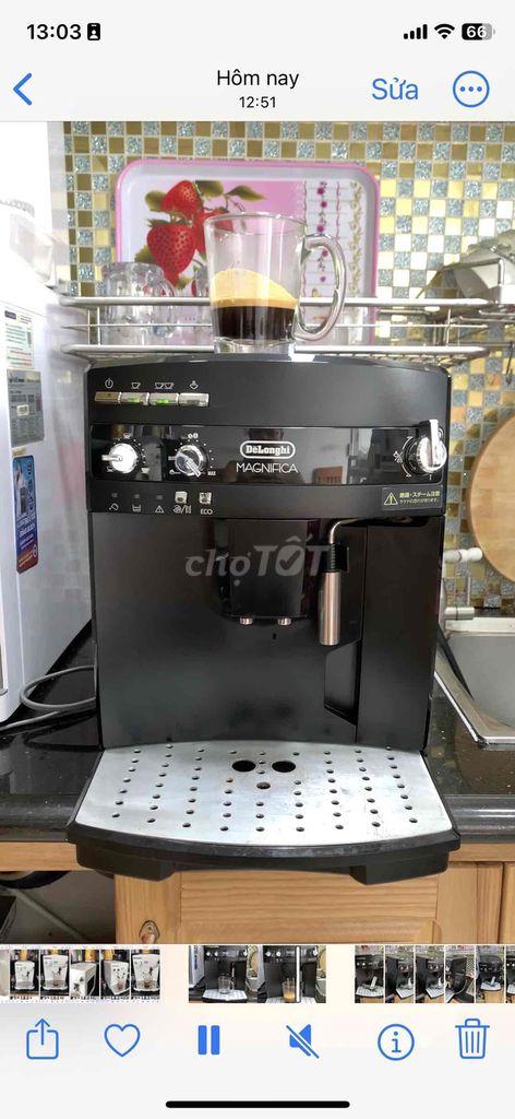 Máy xay pha cà phê tự động Delonghi