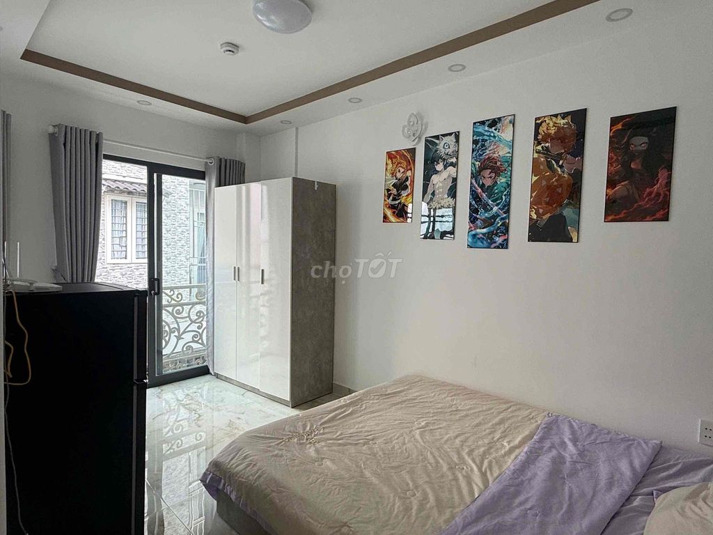 ✨STUDIO BAN CÔNG THANG MÁY SIÊU THOÁNG SÁNG FULL NỘI THẤT