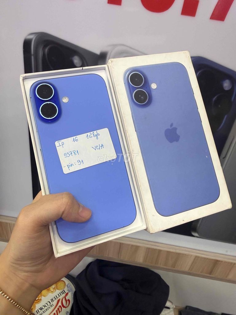 iPhone 16 128GB Xanh lưu ly Pin zin 91 fullbox. Mua bán Điện thoại tại Quận 10 Tp Hồ Chí Minh được đăng bởi Đăng Sơn hình 1