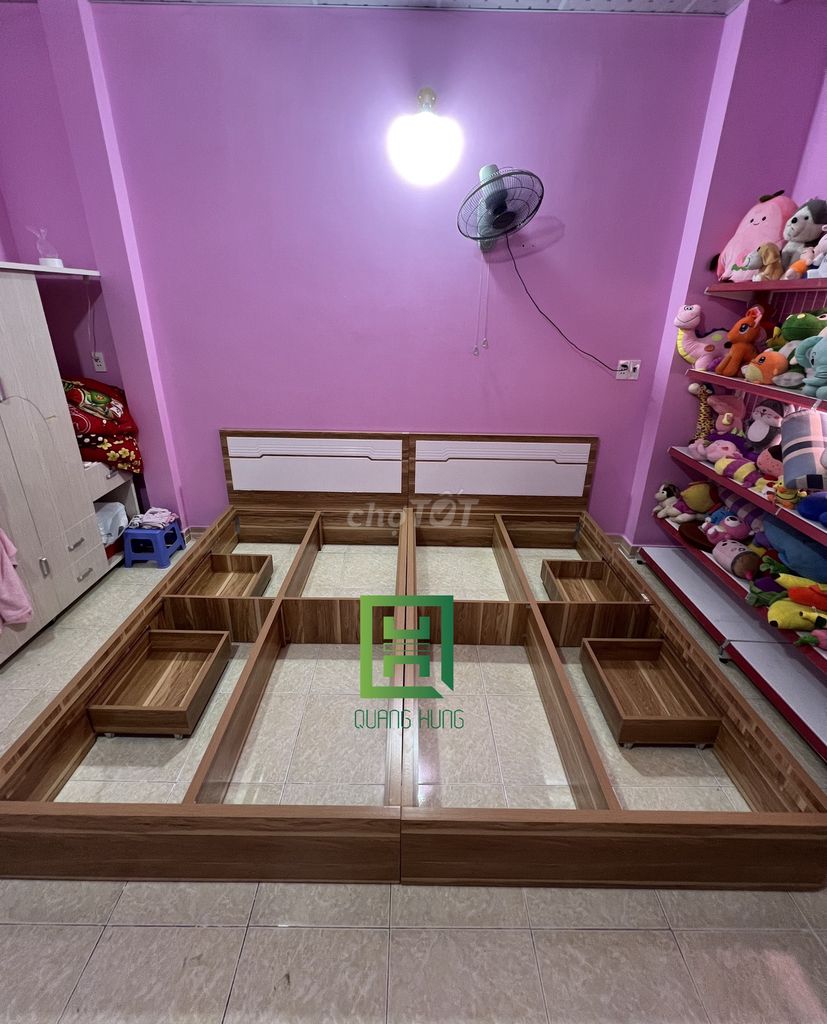 GIƯỜNG NGỦ MDF GỖ HIỆN ĐẠI GIÁ RẺ. Mua bán Giường, chăn ga gối nệm tại Huyện Bình Chánh Tp Hồ Chí Minh được đăng bởi Nội Thất Quang Hùng TD hình 1
