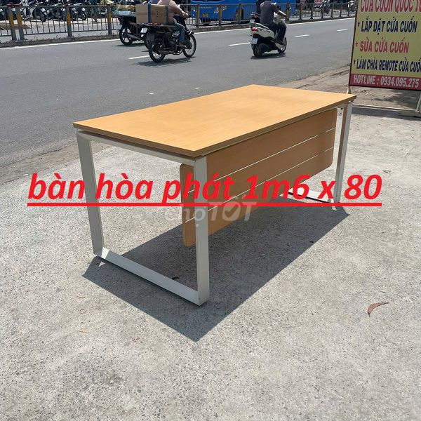 bàn trường phòng $ bàn chân sắt hòa phát 1m6