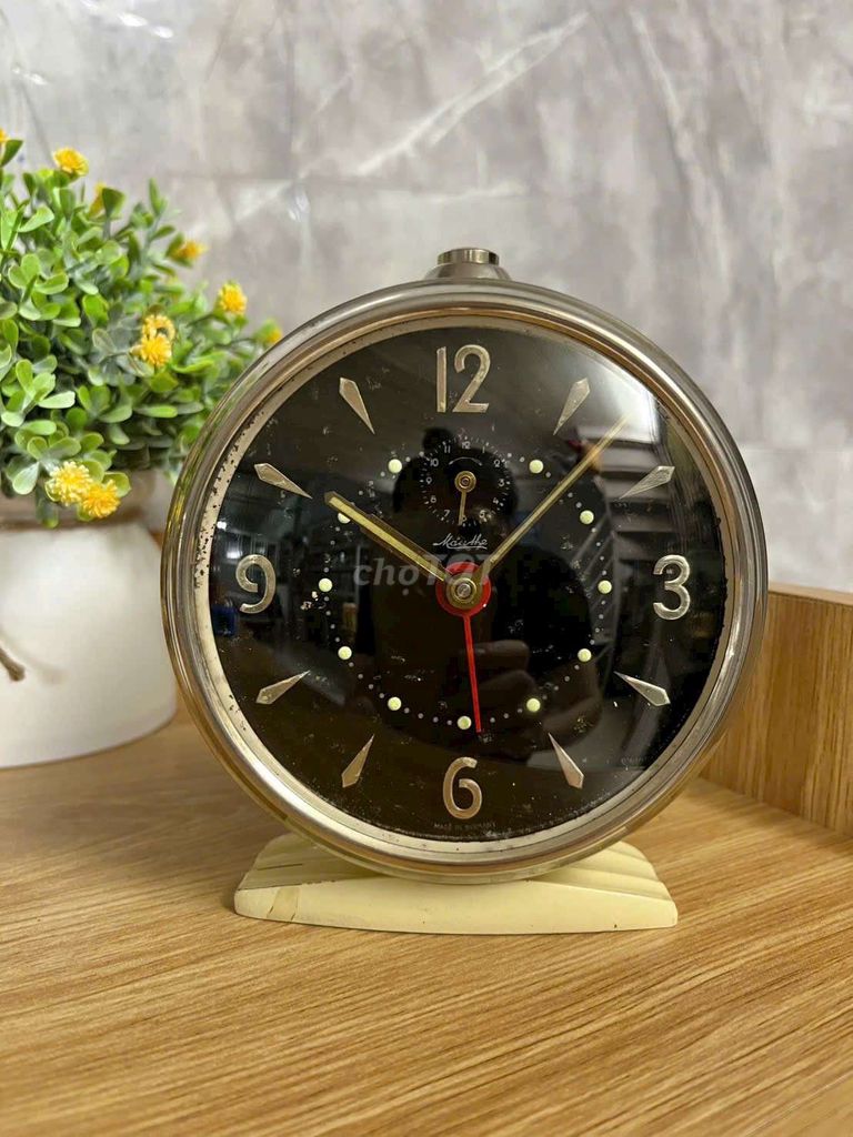 Đồng hồ báo thức Mauthe Đen, Kem 11cm. Mua bán Nội thất, đồ gia dụng khác tại Quận Bắc Từ Liêm Hà Nội được đăng bởi Mr Gia Huy hình 1