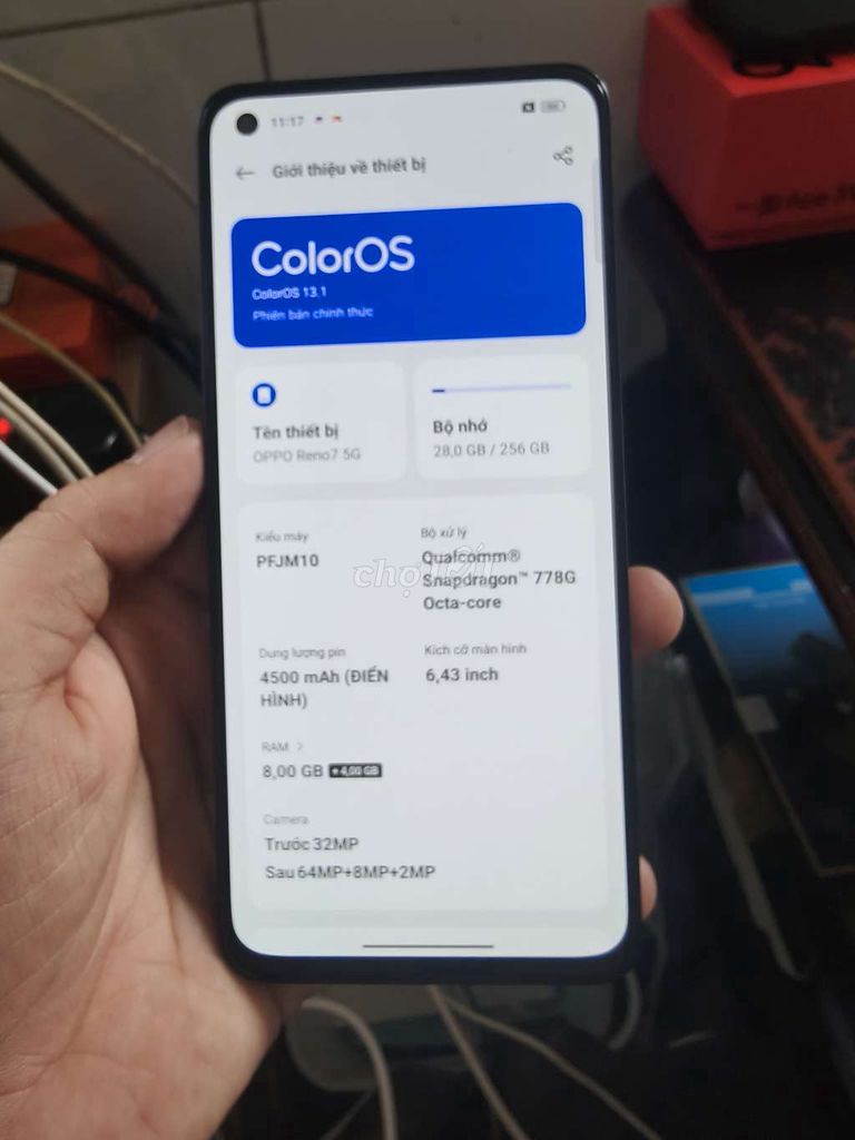 oppo reno 7.5g. 8/258_zin 100% fun.gl