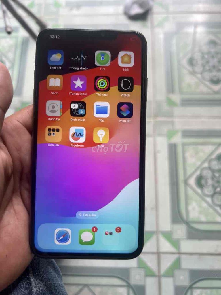 bán iphone xs max quốc tế 64G nứt lưng màn lk full