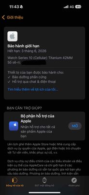 Apple watch series 10 42mm titanium. Mua bán Thiết bị đeo thông minh tại Quận Phú Nhuận Tp Hồ Chí Minh được đăng bởi Nguyễn Đức Lâm