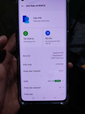 Oppo Reno4 Pro 8/256G. Mua bán Điện thoại tại Thành phố Thuận An Bình Dương được đăng bởi Minh 