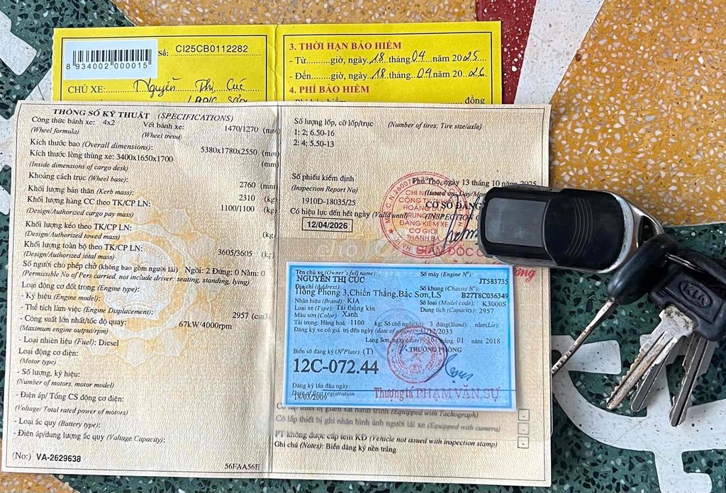 K3000S-1.4TSx2008-Thùng nhà máy-Đhoà.đăng kiểm mới. Mua bán Xe tải, xe ben tại Huyện Thanh Ba Phú Thọ được đăng bởi XE KHỞI NGHIỆP ĐẸP CHẤT PHÚ THỌ hình 19