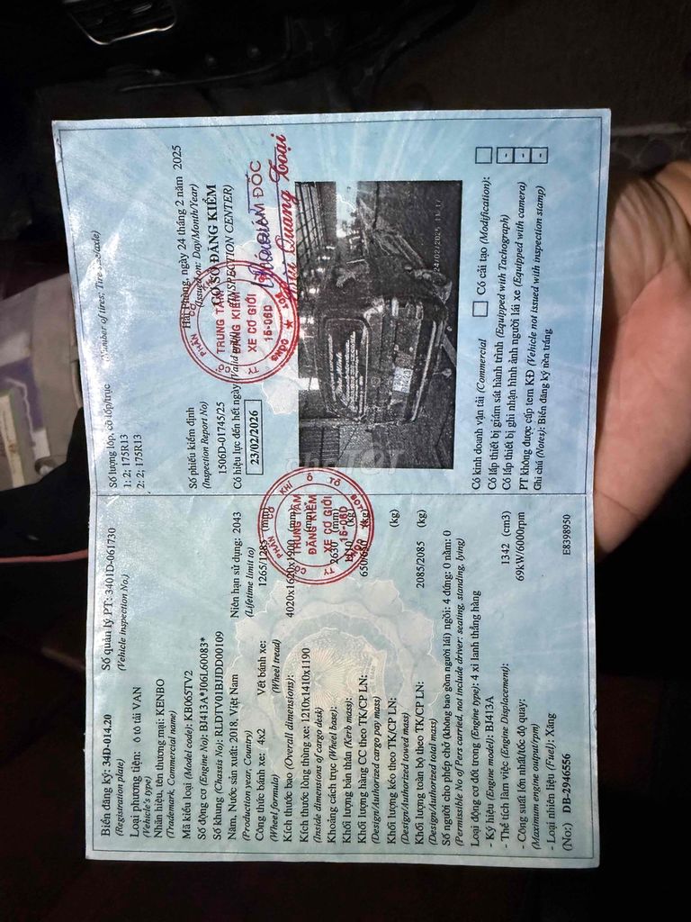 Kenbo van 5 chỗ đời 2018 xe zin đã lên nhiều đồ. Mua bán Xe tải, xe ben tại Huyện An Lão Hải Phòng được đăng bởi Nguyễn Công Thành hình 5