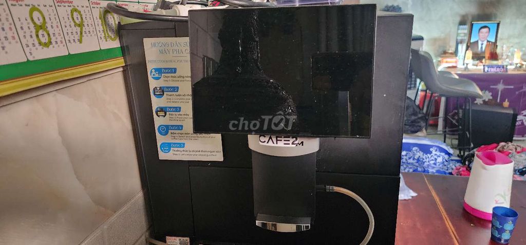 Máy pha cà phê KALORM E60L Đen Trung Quốc. Mua bán Bếp, lò, đồ điện nhà bếp tại Quận Tân Phú Tp Hồ Chí Minh được đăng bởi ChoAi hình 1
