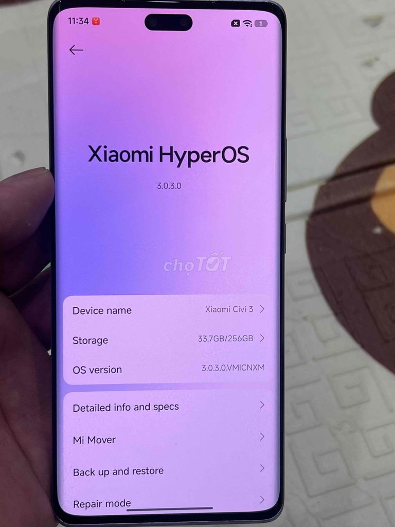 Xiaomi Civi 3 12GB/256GB Tím. Mua bán Điện thoại tại Quận Hoàng Mai Hà Nội được đăng bởi Nguyennoi hình 1