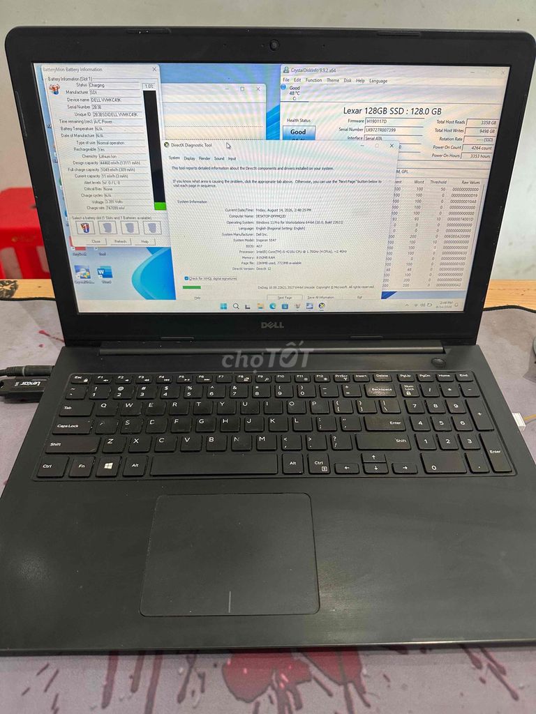 Dell Inspiron 5547 i5-4th Gen 8GB/128GB SSD Bạc. Mua bán Laptop tại Quận Đống Đa Hà Nội được đăng bởi Nam Đường Láng hình 1
