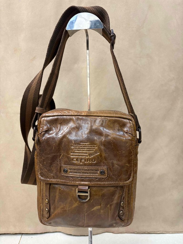 Túi đeo chéo CEFIRO Da mềm Nâu Vintage. Mua bán Túi xách tại Huyện Đông Anh Hà Nội được đăng bởi Bill Brand hình 1