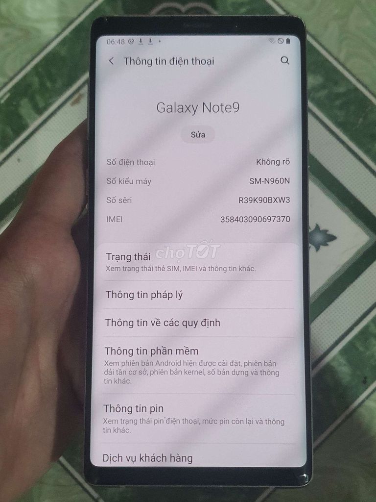 Samsung Galaxy Note 9 8/512GB Tím. Mua bán Điện thoại tại Quận 12 Tp Hồ Chí Minh được đăng bởi Minh hình 1