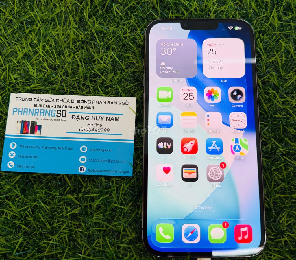 Apple iPhone 13 Pro Max 128GB Xám New 99%. Mua bán Điện thoại tại Thành phố Phan Rang-Tháp Chàm Ninh Thuận được đăng bởi Phan Rang Số hình 1