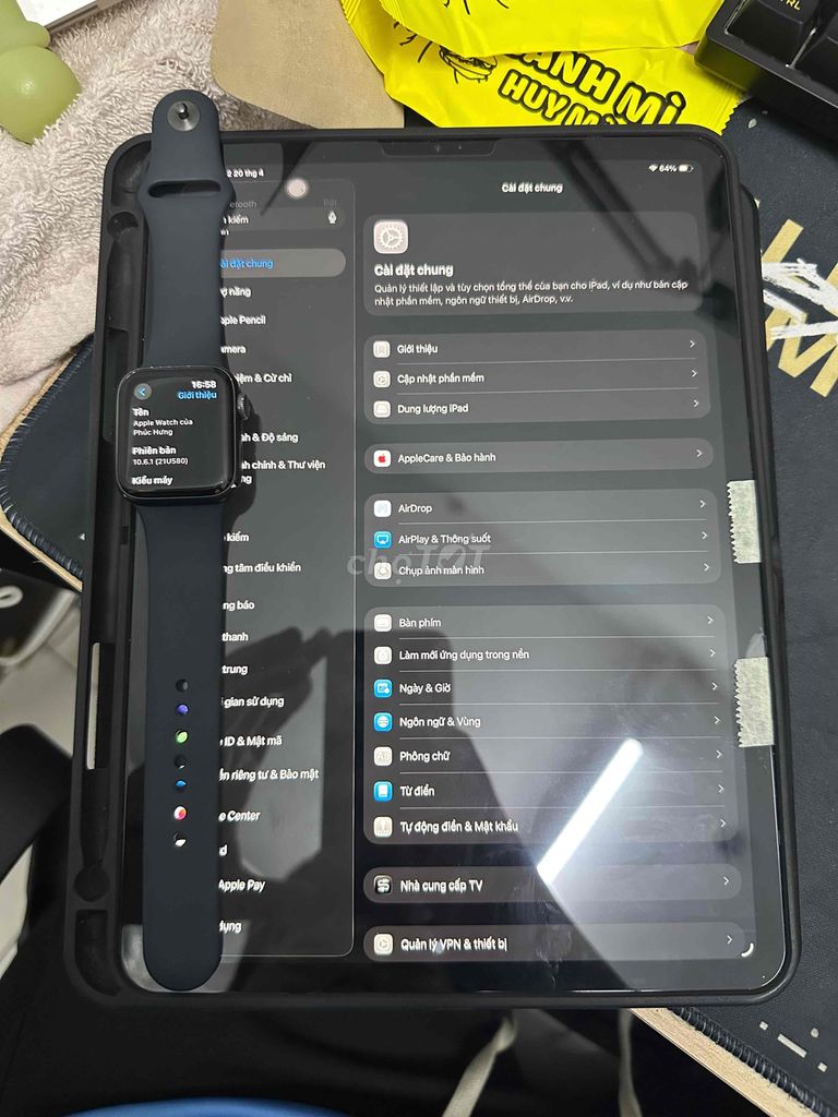 Apple iPad Pro 2018 64GB Đen Và Apple Wacth sr4. Mua bán Máy tính bảng tại Quận Tân Bình Tp Hồ Chí Minh được đăng bởi ai khong biec hình 1